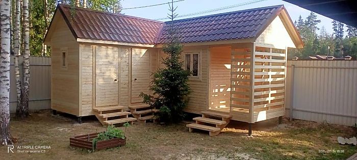 душ с хозблоком под ключ душ с хозблоком под ключ